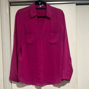 Express fuchsia blouse